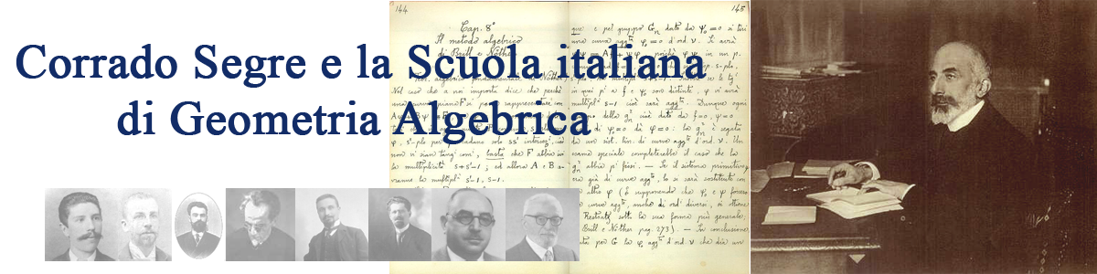Corrado Segre e la Scuola italiana di geometria algebrica 
